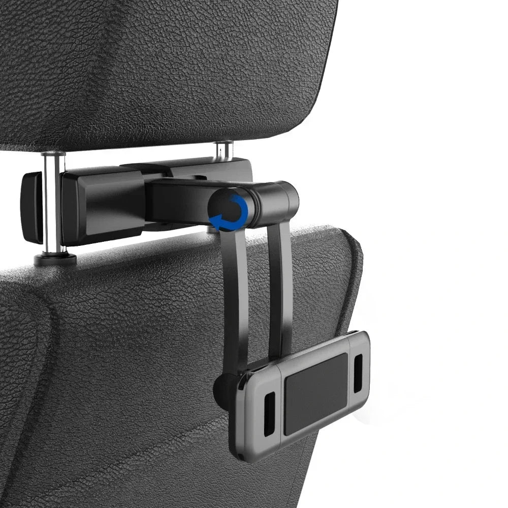Support Tablette/Téléphone Pliable pour Appuie-tête de Voiture – Compatible iPad, iPhone, Xiaomi