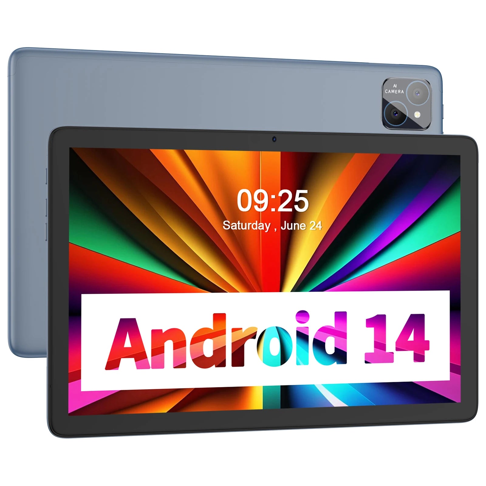 PRITOM TAB11 Tablette 10 Pouces Android 14, Octa-Core, WiFi6 5G, 128Go, Batterie 8000mAh, IPS HD