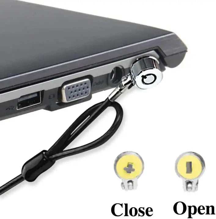 Câble Antivol Universel 2m – Ordinateur Portable, Tablette, iPad, Téléphone